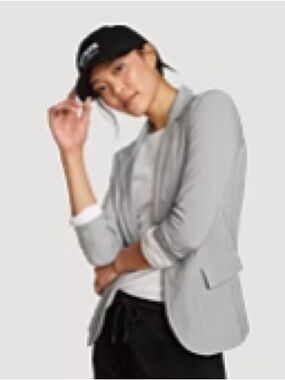 Eddie Bauer Light Gray Women's Blazer Jacket